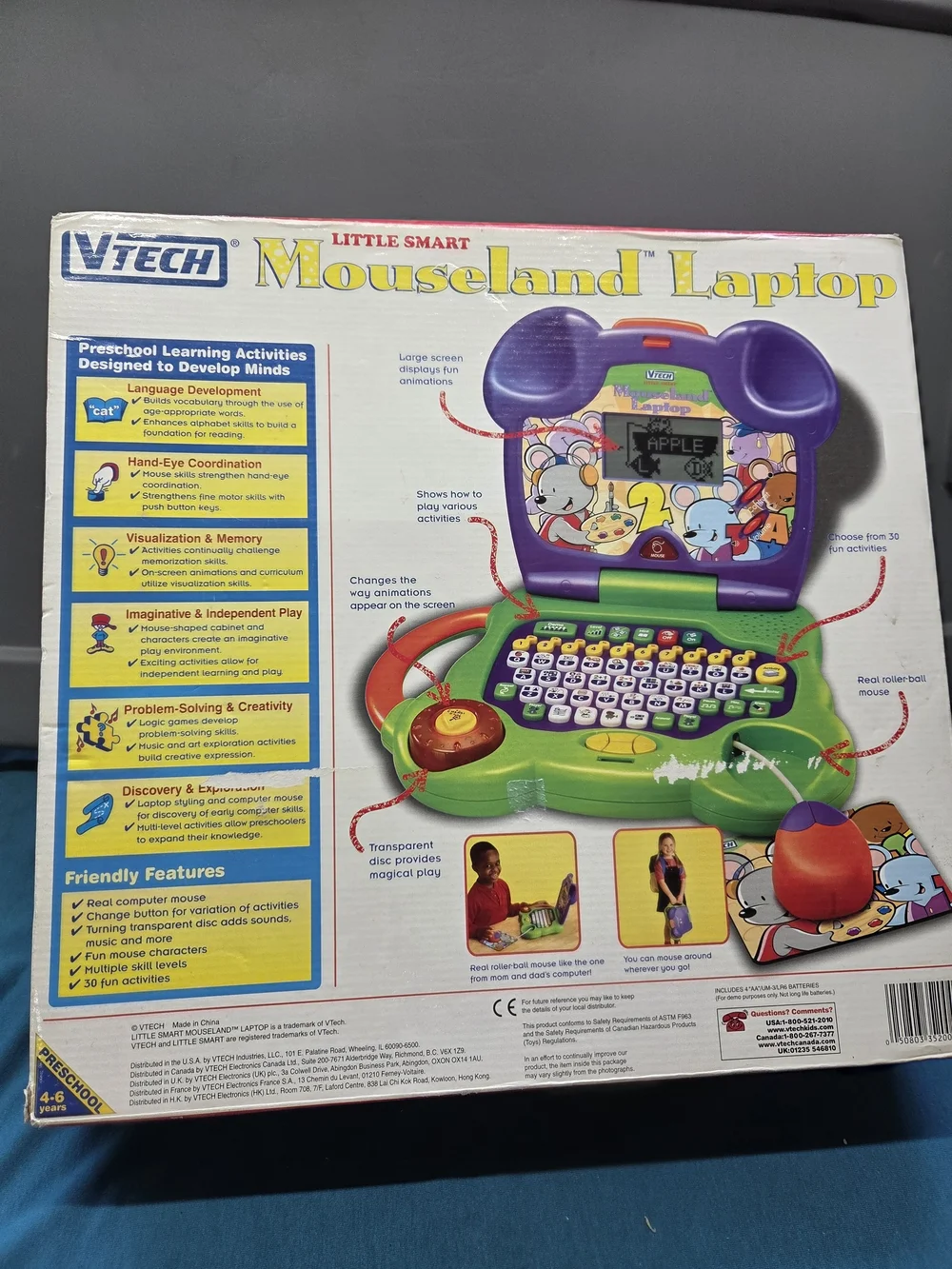 Mouseland Laptop Kids Toy - Purple/Green/Orange